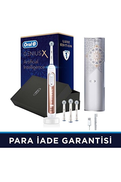 Oral-B Genius X AI Art of Brushing RoseGold Şarj Edilebilir Diş Fırçası