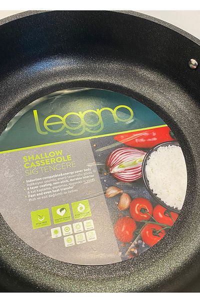 Leggno Titanium 24 Cm Flat Shallow Rice Carnivore Pot with Induction Base