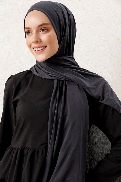 Tachnisa Women's Gray Combed Cotton Shawl