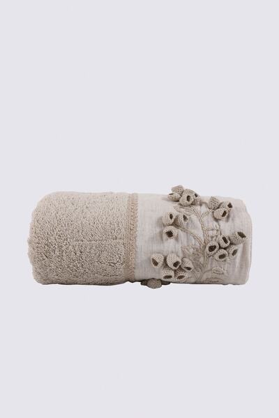 Ecocotton Masal Organic Cotton Women's Bath Towel 80x150 Cm - Beige