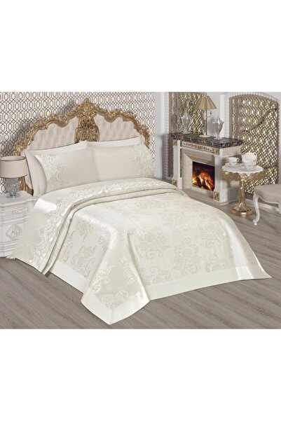 Cömert's French Lace Pique Set White 6 Piece Bridal Set