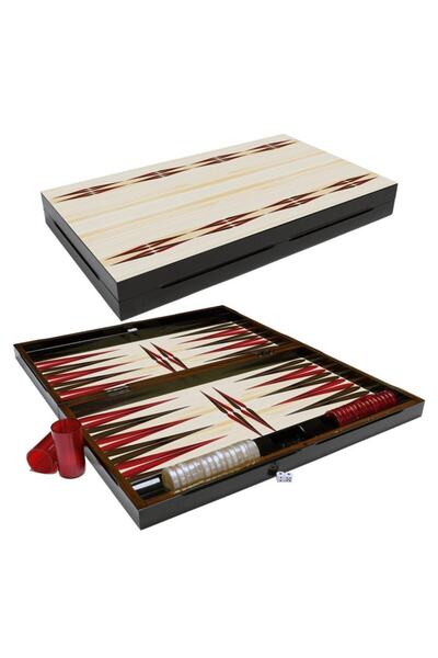 Genel Markalar Trendy Beyaz Yenigün Tavla Standart Büyük Boy Tavla Takımı