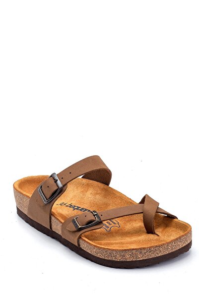 Bequemere شبشب نسائي لتقويم العظام بنعل من الفلين باللون البيج مصنوع من الجلد...