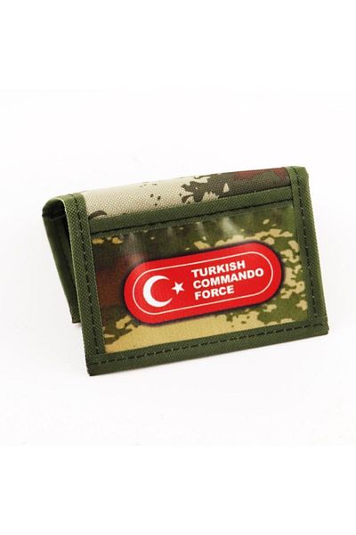 Ö ÖZMERT ASKERİ MALZEME Soldier Wallet Luxury Velcro Flag