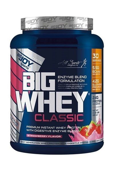 Bigjoy Sports Bigwhey Classic Whey Protein Powder Strawberry Aroma 915g