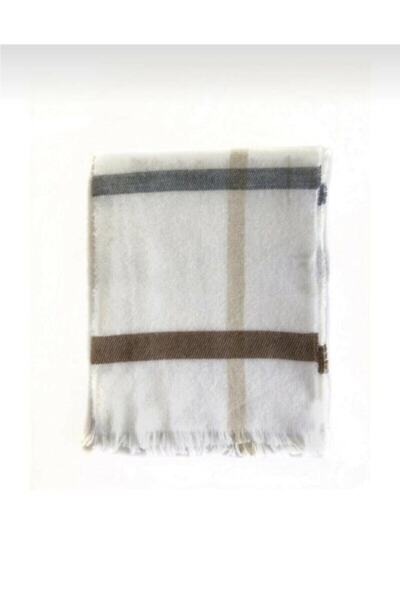 laviyonsa Κρεμ ριγέ σάλι & κασκόλ