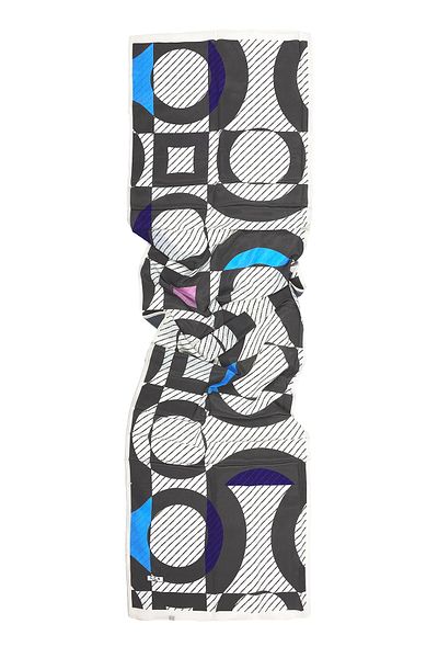 Sarar Women's Pearl Silk Patterned Scarf Shawl 45x180 cm