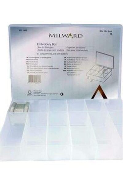 Milward صندوق تخزين خيط مولين للخردوات من أوزوزولو مقاس 28 × 18