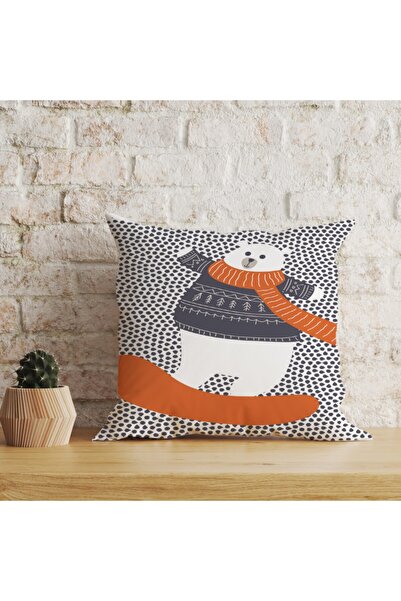 LadiesHome Husă decorativă pentru pernă cu două fețe, digitală, cu imprimeu d...