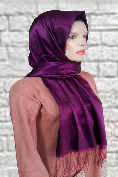 YAKUT Cashmere Double Color Gilded Soft Shawl 06