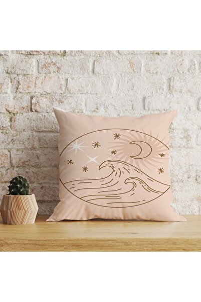 LadiesHome Husă decorativă pentru pernă cu două fețe, digitală, cu imprimeu d...