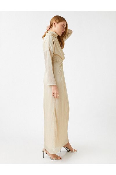 Koton Abendkleid & Abschlusskleid - Gold - A-Linie