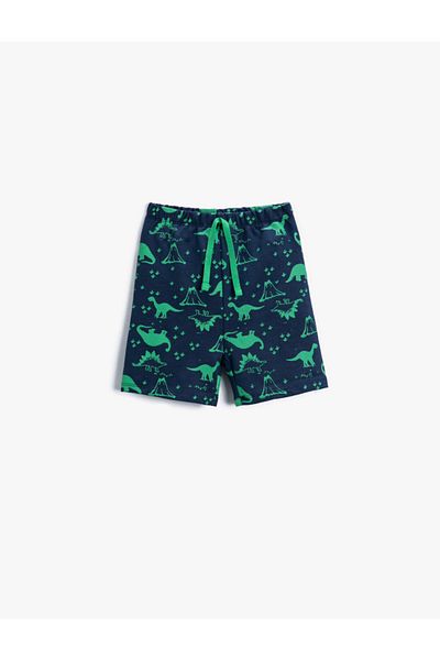 Koton Dinosaur Printed Shorts Cotton