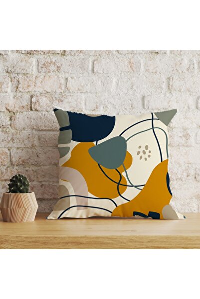 LadiesHome Husă decorativă pentru pernă cu două fețe, digitală, cu imprimeu d...