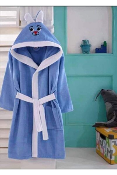 NYK HOME Hooded Embroidered Children's Bathrobe