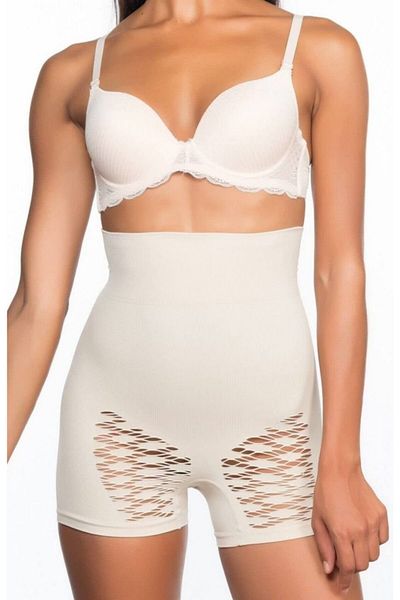Emay İç Giyim Emay Ten Seamless High Waist Leg Corset 2064 Ten