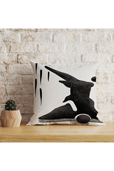 LadiesHome Husă decorativă pentru pernă cu două fețe, digitală, cu imprimeu d...