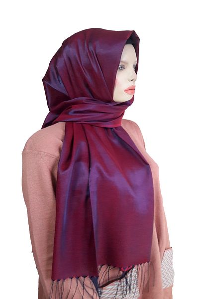 YAKUT Cashmere Double Color Gilded Soft Shawl 05