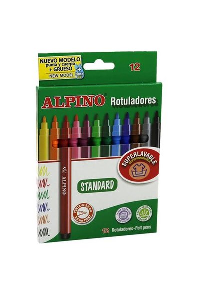 Dolphin Alpino 12 Color Felt Tip Pen Ar-1002 Category: Dry Paint Pen