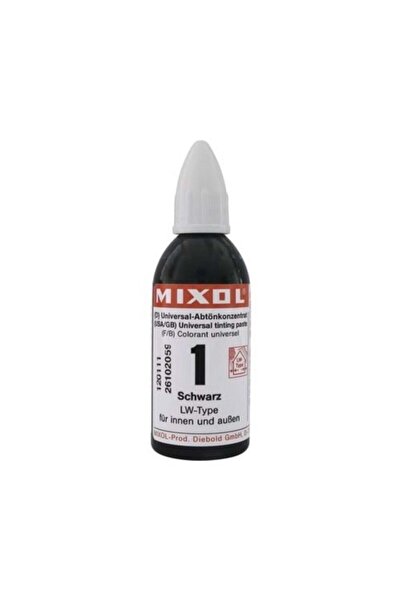 Genel Markalar Mıxol Renk Tüpü 20 ml No.1 Siyah Renk Tüpü