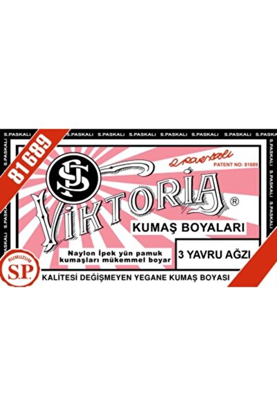 Viktoria Viktoria Toz Kumaş Boyası  - 10-13 Gr - 03 Yavru Ağzı