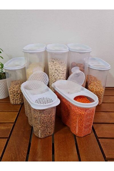 Miami Home 7-Piece Oval Food Container with White Lid