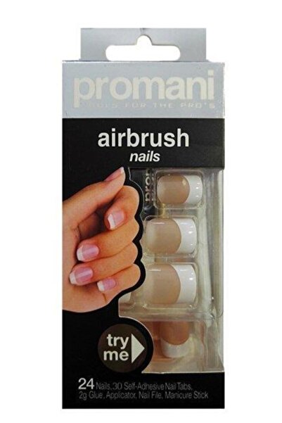 Promani Bej Renk Takma Tırnak - Air Brush Nails Fingers 5009 800307050094