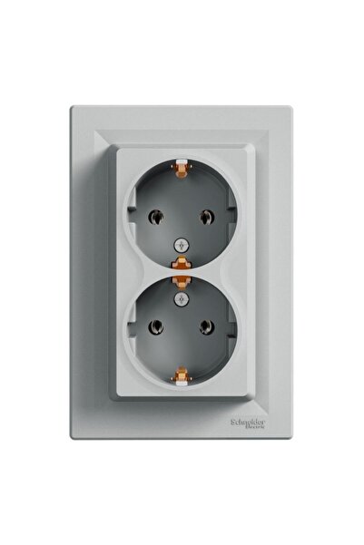 SCHNEIDER Eph9900161 Asfora Alüminyum Ikili Top.priz