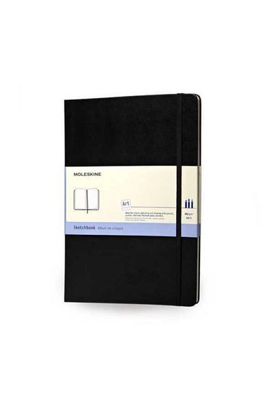 Moleskine Art Plus Sketchbook Hard Cover Sketchbook A4 Size Black 165 Gr 96 Sheets