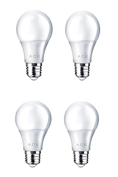 ACK 9w Led Ampul 6500k Beyaz Işık 4 Adet