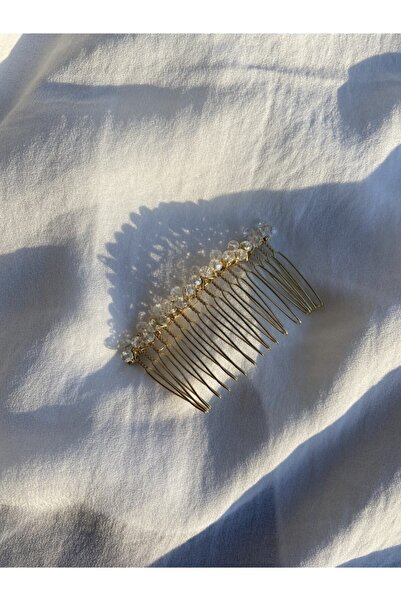 Pearly Handmade Κρυστάλλινο χρυσό πόρπη χτένας ειδικής σχεδίασης