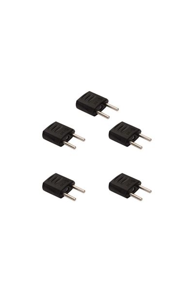 Depa De-pa 11115 American Socket Converter Usd To Eu Plug Converter (black) (5 pieces)