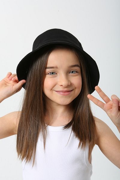 FELLMENS Black Unisex Bucket Kids Hat