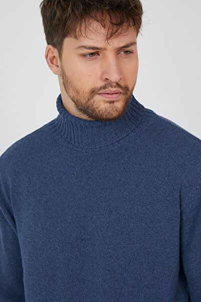 Matte Helsinki Men's Turtleneck Ingido Plain Knitwear Sweater