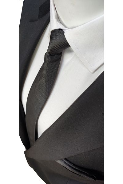 Le Voux 3-Piece Tie and Handkerchief in Red Navy Blue Black Colors