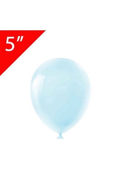 İrem Parti Dükkanı 5 Inch Macaron Balloon - Blue, Small Size, 20 Pieces