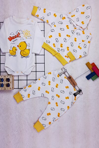 Mai Perla طقم أطفال للجنسين مكون من 3 قطع بطبعات تشيك