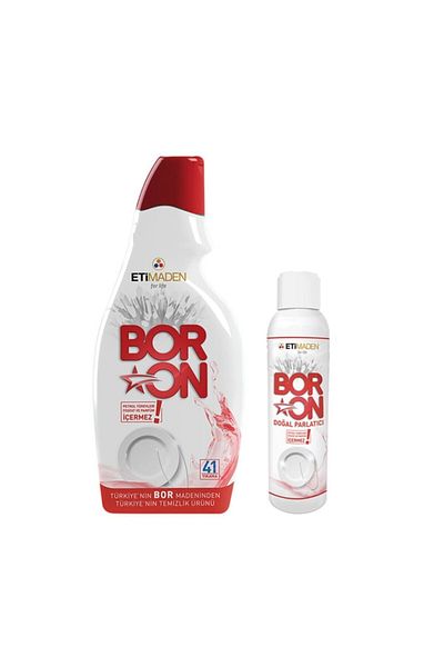 Boron Boron Dishwasher Detergent 820 ml + Boron Dishwasher Polisher 110 ml