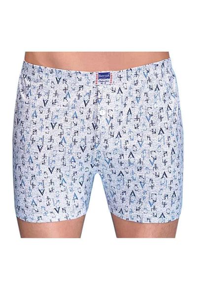 Muraty Ανδρικό Berrak Blue 4 Pack Χτενισμένο βαμβακερό κοντό βαμβακερό μπόξερ