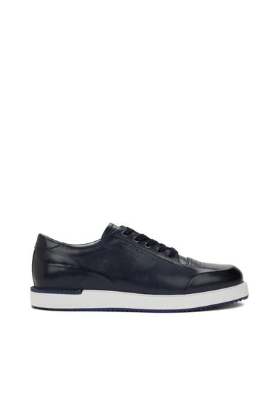 George Hogg Lacivert Erkek Deri Sneaker