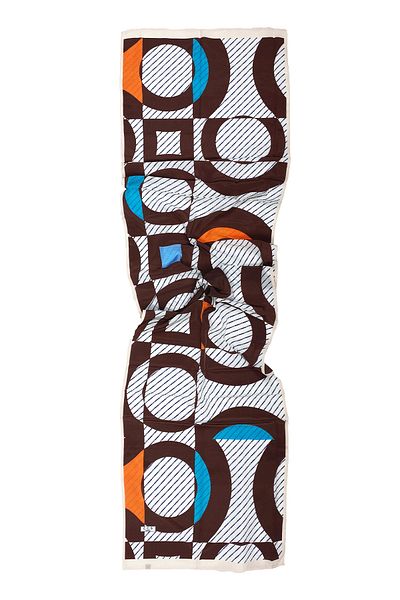 Sarar Women's Pearl Silk Patterned Scarf-Shawl 45x180 Cm