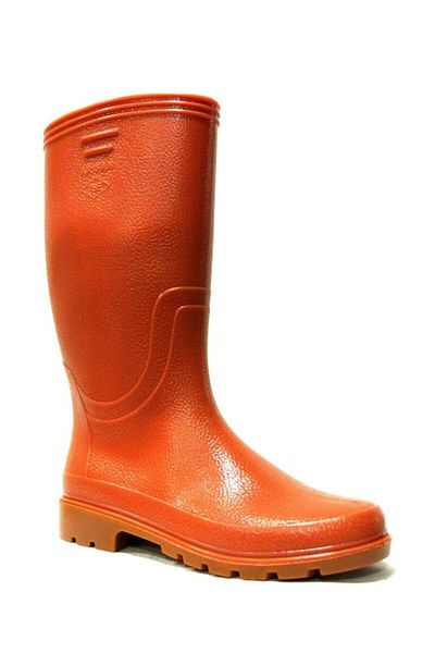 ARISAN Tan Brown Crepe Rubber Boots