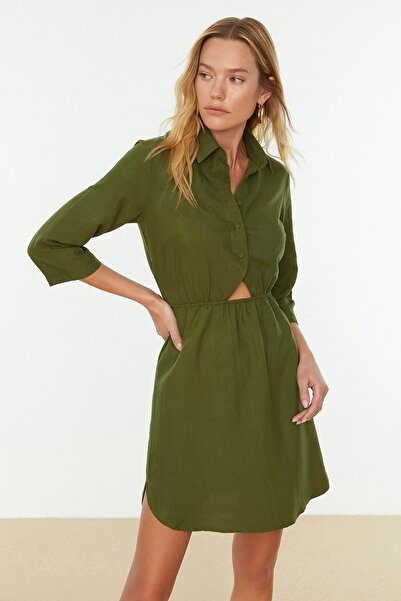 Trendyol Collection Kleid - Khaki - Blusenkleid