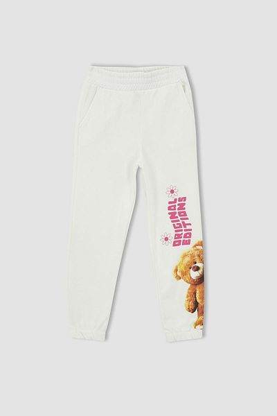 DeFacto Κοριτσίστικο Teddy Bear με στάμπα Jogger Standard Fit στο κάτω μέρος