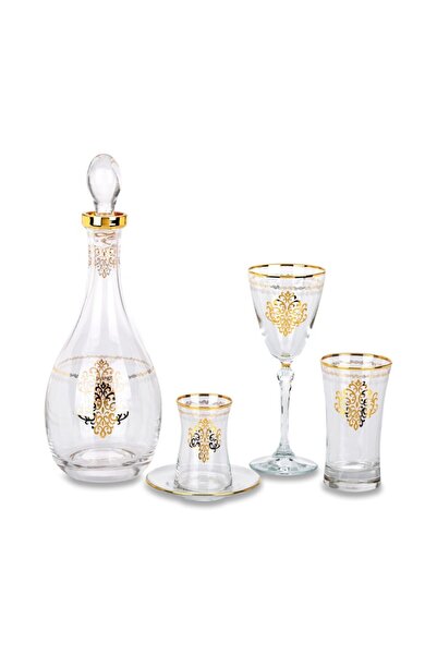 Royal Victoria Mega Lüks 49 Parça Bardak Seti Altın