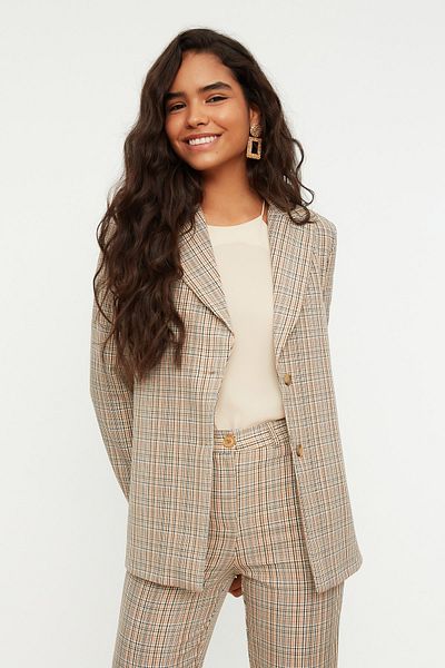 Trendyol Collection Blazer - Beige - Regular Fit