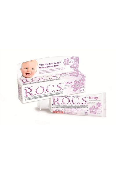 R.O.C.S. Fluoride-Free Toothpaste with Linden Extract for 0-3 Years Old Baby