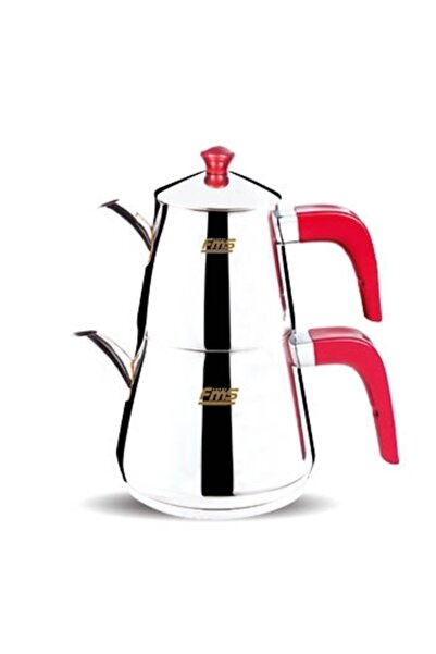 DİMAHOME FMS Pramit средно голям чайник от стомана, червен