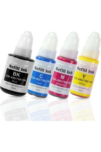 PHOTO PRİNT Premium® Canon Gı790 Uyumlu 4 Renk Mürekkep Seti