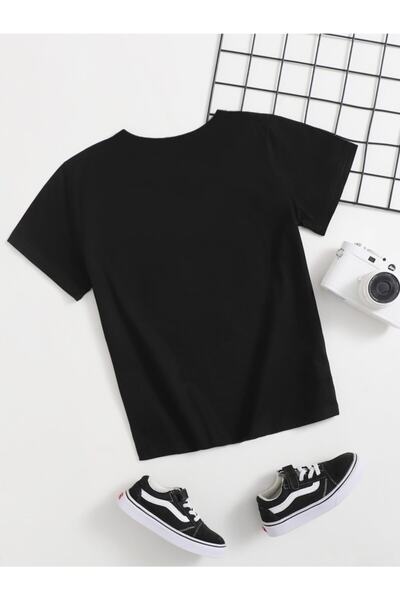 LePold Tricou negru Naruto Anime pentru copii